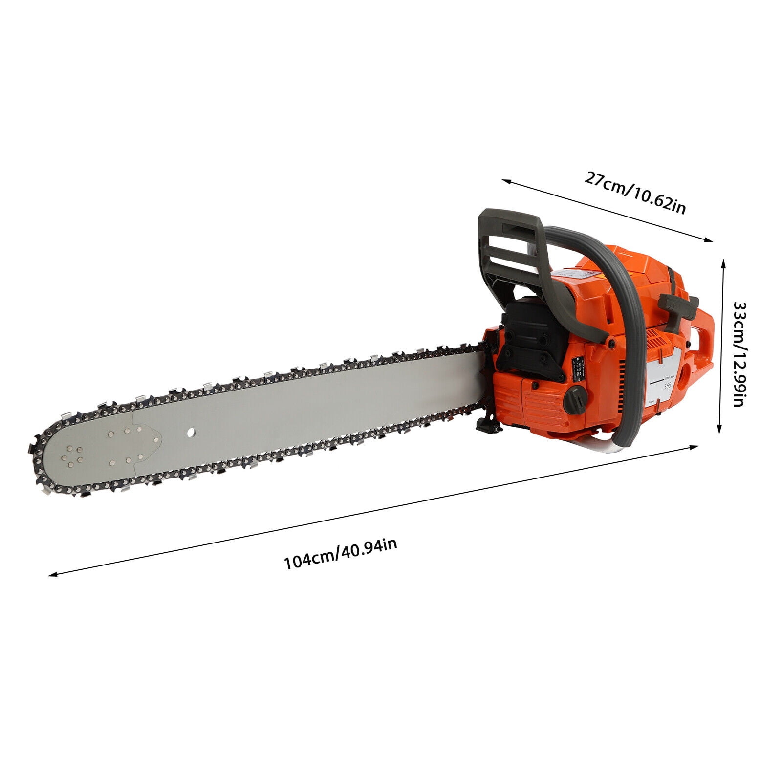 Gas Chainsaw Power Chain Saw with 24" Guide Bar Handheld Cordless Petrol Chain Saw