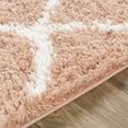 thumbnail image 6 of Hauteloom Hornsby Living Room, Bedroom Area Rug - Bohemian, Transitional - Plush Pile - Dusty Pink, White, Off White - 5'3" x 7'3", 6 of 8