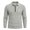 Gray, variant on TOUMENY Men Sweater Zip Collared Long Sleeve Basic Slim Tops Fall Winter Solid Casual Knit Pullover Black XXXL