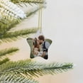 thumbnail image 4 of Christmas Ornament 2025 Personalized Custom Photo Christmas Ornaments with Picture Text Customized Xmas Hanging Heart Ceramic Ornaments for Christmas Tree, 4 of 6