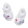 thumbnail image 4 of Linfrsh Infant Baby Boys Girls Sandals Summer Baby Wedding Dress Flat Shoes Newborn Crib Shoes First Walking Shoes(Blue,6-12 Months), 4 of 4