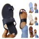 thumbnail image 4 of MKLEKYY Sandalias para Mujer, Sandalias Informales de Verano Con Punta Abierta, Lisas, Planas, Suaves y Transpirables, 4 of 4