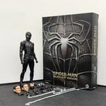 Spider Black Tobey Movable Action Figurine Ensemble de modèles de boîte, 16cm