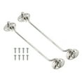 thumbnail image 1 of Unique Bargains 8 Inch Hook Eye Latch, 2 Pack Stainless Steel Privacy Hook and Eye Latch Gate Latch Lock, Silver Tone, 1 of 6