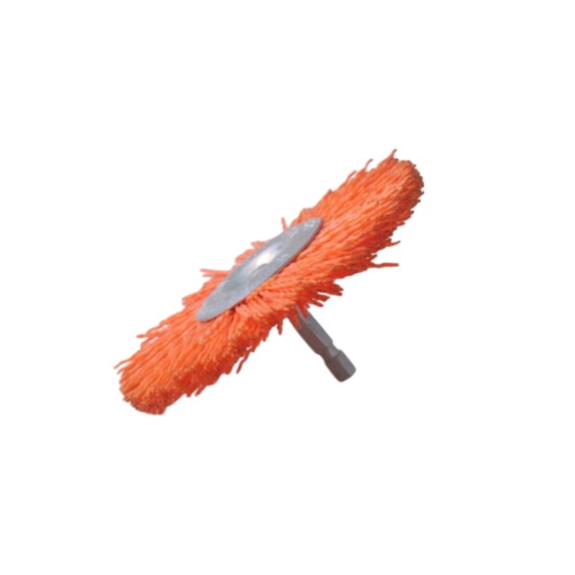 Cepillo para ruedas Dico Nyalox de 4 pulgadas, naranja, 120, grano grueso
