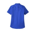 thumbnail image 4 of Port Authority Ladies Short Sleeve SuperPro ReactTwill Shirt. LW809 - XXL True Royal, 4 of 4