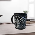 thumbnail image 7 of Engine Block Design Mug V8 Cylinder Shaped Coffee Cup with Detailed Mechanical Texture for Home or Office Use, 7 of 7