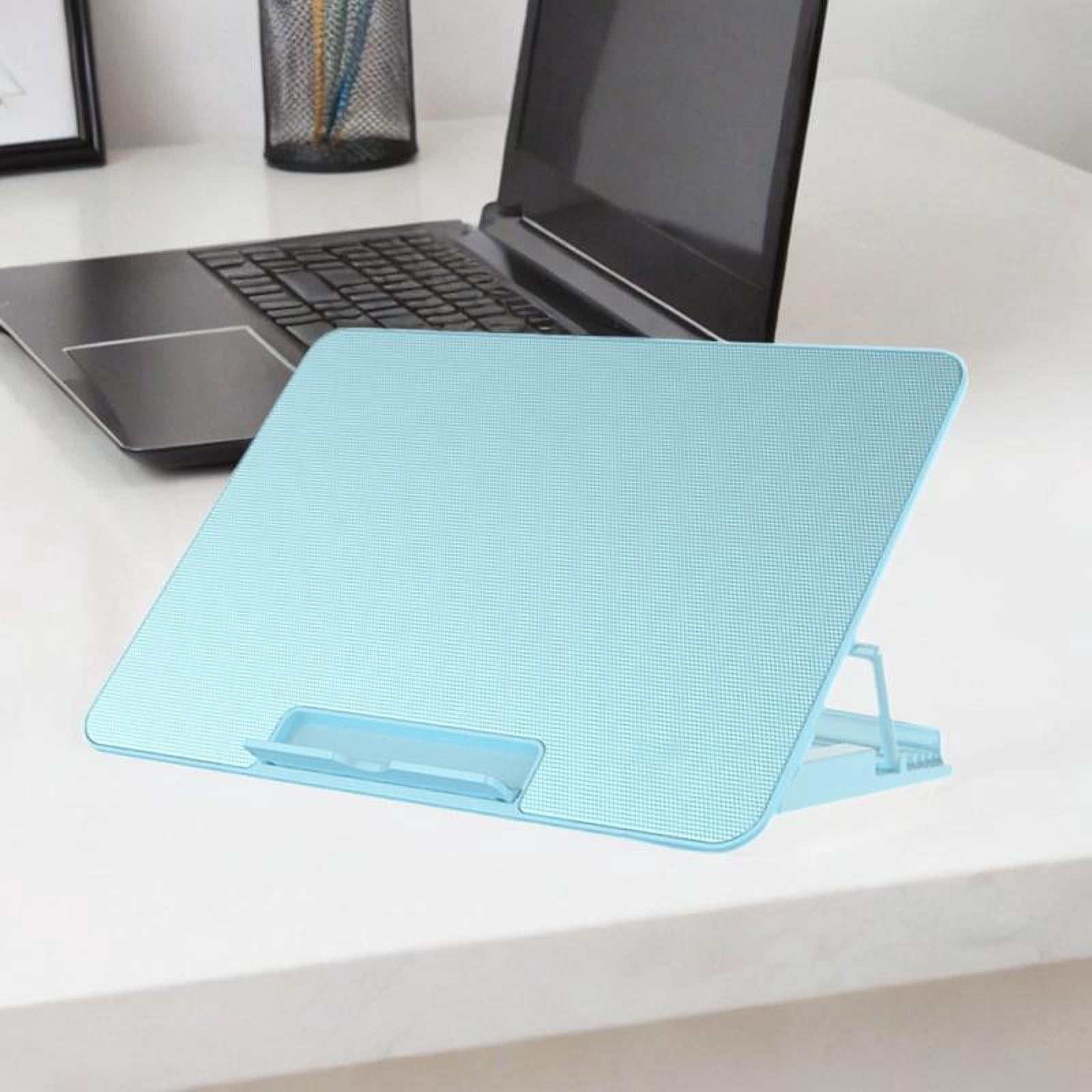 Wzmzjy Laptop Cooling Pad Heat Protection 6 Fans 2 USB Ports Quiet USB Powered Portable Blue