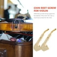 thumbnail image 2 of 2 Pcs Violin Bracket Parts Accessories Screw for Instruments Golden, 2 of 8