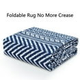 thumbnail image 6 of GlowSol 6' x 9' Machine Washable Area Rug for Living Room Bedroom Boho Moroccan Rug Stain Resistant Low Pile Rug Farmhouse Carpet, Navy Blue, 6 of 6
