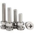 thumbnail image 1 of M6 Self Tapping Screw Washer Hex Nut Set, Stainless Steel Hardware Fixing Bolt, Cross Flat Head,M6*10Mm/10 Pcs, 1 of 4