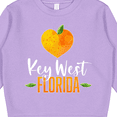 thumbnail image 3 of Inktastic Key West Florida Orange in Heart Toddler Sweatshirt, 3 of 4