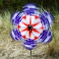 thumbnail image 4 of In the Breeze 2638 — 19-Inch Patriot Star Flower Spinner, Garden Flower Spinner, 4 of 5