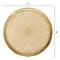 thumbnail image 6 of Unique Bargains 6Pcs Round Woven Decor Indoor Outdoor Placemats Gold 15x15inch, 6 of 6