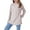 White, variant on Long Sleeve Kids Shirts Girls Tops to Wear with Leggings Raglan Sleeve Shirt with Thumb Hole Solid Color Blouse Plus Size Tunic Crewneck with Pockets