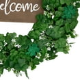 thumbnail image 3 of Northlight Shamrock Welcome St. Patrick's Day Twig Wreath - 20" - Unlit, 3 of 6