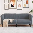 thumbnail image 1 of vidaXL Sofa 2-Seater Dark Grey Velvet, 1 of 5