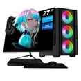 thumbnail image 1 of Computadora Escritorio Completa Xtreme PC Gaming Intel Core i5 12400 32GB SSD 1TB Monitor 27 75Hz WIFI Black juegos casuales, trabajo y estudio, 1 of 6