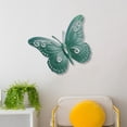 thumbnail image 1 of Decoración de pared de mariposa 3D Fernando Escultura de pared metal para patio Sala de estar, 1 of 8