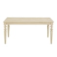 thumbnail image 4 of Amonia Urban Dining Table - 64" White Wood Tabletop &amp; Turned Legs, Modern Kitchen/Dining Room Table, 4 of 9