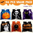 thumbnail image 6 of Joyfy 96 Pcs Halloween Treat Bags for Kids, Drawstring Candy Bags Goodie Bags, Exchange Classroom Gift bag for Halloween Party Favors Decorations Supplies, 6 of 8