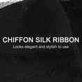 thumbnail image 4 of Uxcell 4 Rolls 1"x5.5Yd Chiffon Ribbon Handmade Fringe Chiffon Silk Ribbon Black, 4 of 6