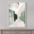 thumbnail image 2 of IDEA4WALL Framed Canvas Print Green & Pink Watercolor Paint Strokes Abstract Shape Wall Art Modern Artwork Decor Bohemian Colorful Chic for Living Room, Bedroom - White 16"x24", 2 of 5