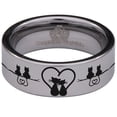 thumbnail image 2 of Kitty Lovers Tungsten Carbide Ring, 2 of 9