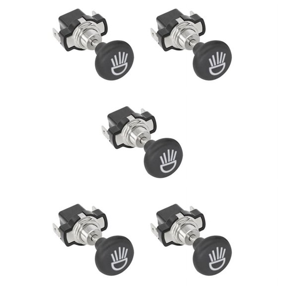 5X Universal 12V Car Push Pull Headlight Switch Button,for Golf Cart Club Car