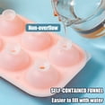thumbnail image 2 of Ice Cube Trays, Silicone Mold, BPA Free, Stackable Flexible Silicone Silicone Sphere Whiskey Ice Ball Maker with Lids Ice Cube Trays for Cocktails & Bourbon - Reusable & BPA Free, Rose, 2 of 11