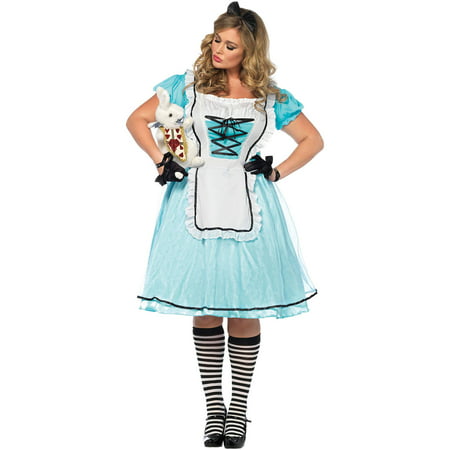 Leg Avenue Women's Plus Size Wonderland Alice Costume