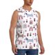 thumbnail image 2 of Fotbe Cute Dog Men's Camiseta sin Mangas Estampada para Hombres, Playera Casual para Gimnasio, Entrenamiento, Playa-Large, 2 of 7