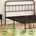 thumbnail image 4 of Metal Bed Frame - Structurally Stable Heavy Duty Steel Slat Supported Queen Bed Frames,No Box Spring Needed for Easy Removal and Transport., 4 of 9