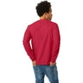 thumbnail image 2 of Hanes Men's and Big Men's Authentic Long Sleeve Tee, up to Size 3XL, 2 of 3