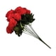 thumbnail image 3 of Ramo de novia de boda de flor de rosa artificial de 10 cabezas, ramo de flores de simulación de oficina en casa, rosa falsa, rojo sidaley HA7036-10B, 3 of 5