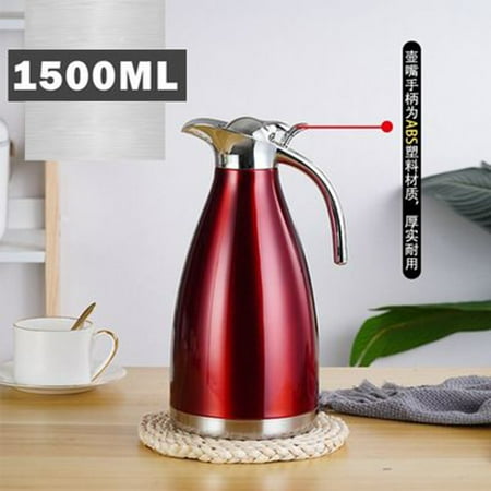 

Ruibeauty Stainless Steel Insulated Double Layer Coffee Jug Thermal Pot 2L