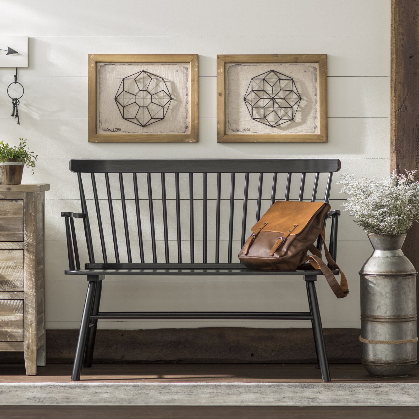 Carnany lower solid wood bench deals