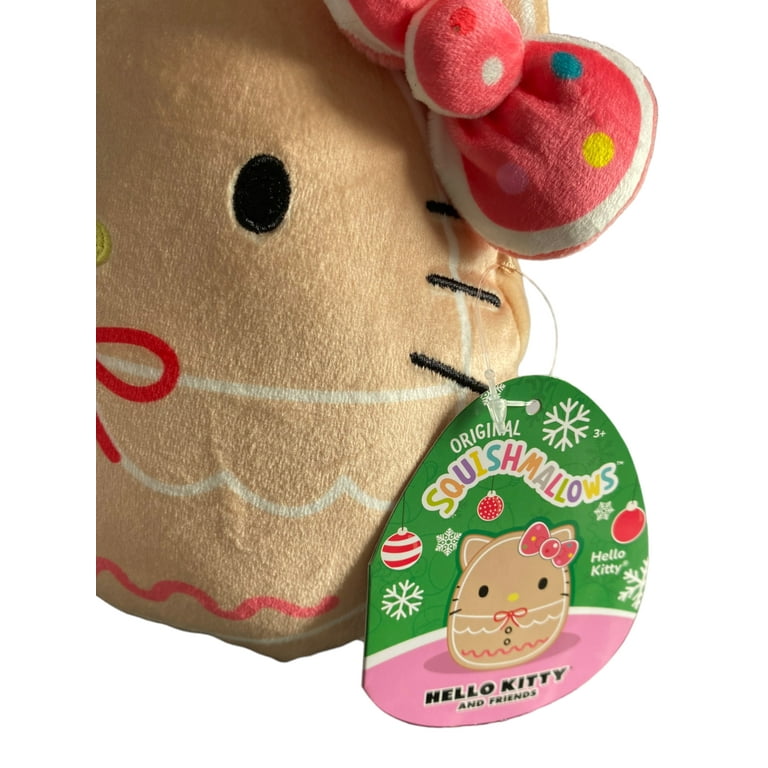 Squishmallow 6.5 Christmas Hello Kitty Gingerbread Ultra Soft Plush Walmart