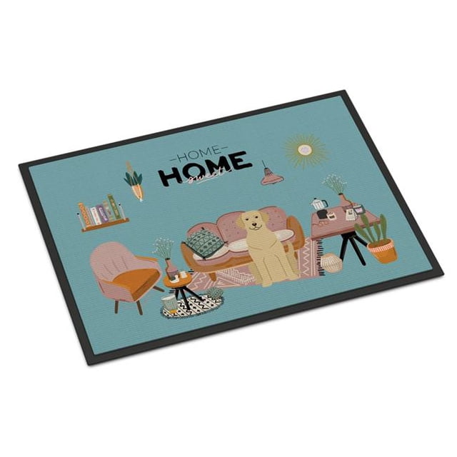 Carolines Treasures CK7900MAT Tapis Intérieur Ou Extérieur Labrador Jaune 18 x 27 Po.