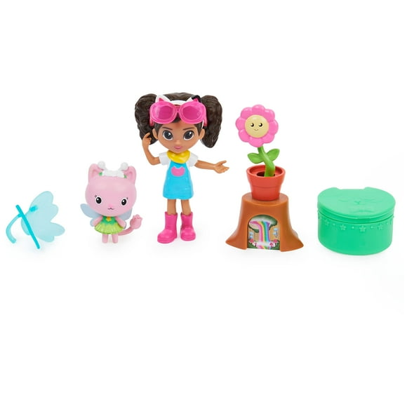 Gabby's Dollhouse, juego de jardín de flores con 2 figuras de juguete, 2 accesorios, entre Gabby's Dollhouse Gabby's Dollhouse
