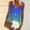 Blue, variant on Tops for Women, Fashion Women's Summer Round-Neck Sleeveless Print Casual CamisTop Blouse, Womens Gifts, M