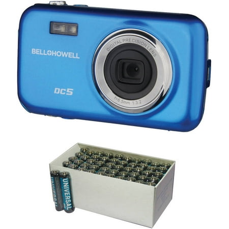 Bell+Howell Blue Fun-Flix DC5 Kid's Digital Camera with 5 Megapixels and UPG D5323/D5923 Super-Heavy-Duty Battery Value Box (AAA; 50-Pack) Bell+Howell Blue Fun-Flix DC5 Kid's Digital Camera with 5 Megapixels and UPG D5323/D5923 Super-Heavy-Duty Battery Value Box (AAA; 50-Pack)