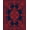 Red, Pattern 2, variant on ODIKA 2'x3' Machine Washable Non-Slip Area Rug, Heritage Lattice Slip Resistant High Traffic Rug, Blue, 521211