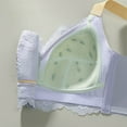 thumbnail image 4 of AHTJRT No Underwire Lace Bras for Women Sheer Sponge Cup Bralettes Adjustable Breathable Full Coverage Lingerie Bras Purple 44/100, 4 of 4