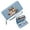Blue, variant on GEEAD Slim Long Wallet with Zipper Closure RFID Blocking Wallet for Women Wolf Contrasting Colors Floral Arrangement Gift for Girlfriend, Mom & Friends Season And Graduation Gifts