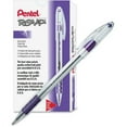 thumbnail image 4 of Pentel R.S.V.P. Ballpoint Stick Pens Fine Pen Point - 0.7 mm Pen Point Size - Refillable - Violet - Clear Barrel - 12 / Dozen, 4 of 4