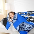 thumbnail image 5 of Feelyou Gaming Gamer Kids Bedding Comforter Set, Game Gamepad Controller Twin Comforter Sets, Blue Cartoon Style Reversible Bedding Set, Super Cozy Room Decor, 2-Piece, 5 of 9