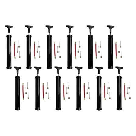 (12 Pack) Ball Pumps W/Needles - Bulk Wholesale Soccer Balls & Sports