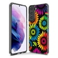 thumbnail image 3 of MUNDAZE Samsung Galaxy S9 Neon Rainbow Glow Sunflowers Colorful Floral Pink Purple Double Layer Phone Case Cover, 3 of 5