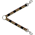 thumbnail image 1 of Buckle-Down Dog Leash Splitter Owl Eyes 2 1 Foot Long 1 Inch Wide, 1 of 1